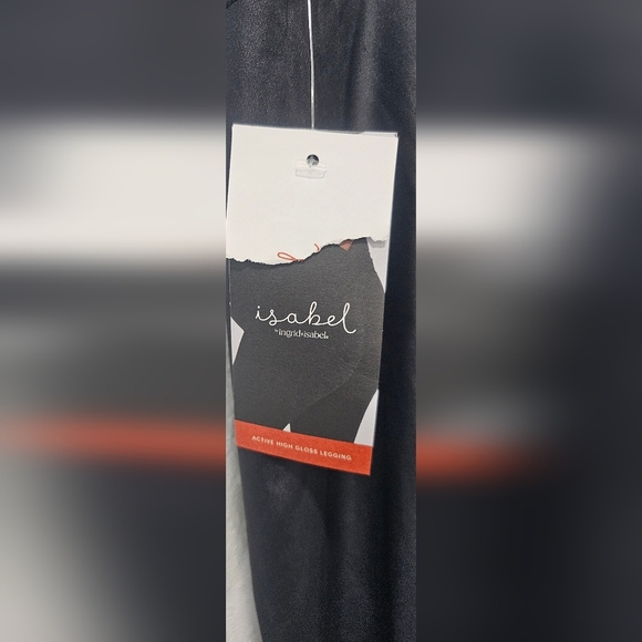 Ingrid+Isabel Maternity Womens Active Comfort High Gloss Leggings Black Size XS - Picture 3 of 10